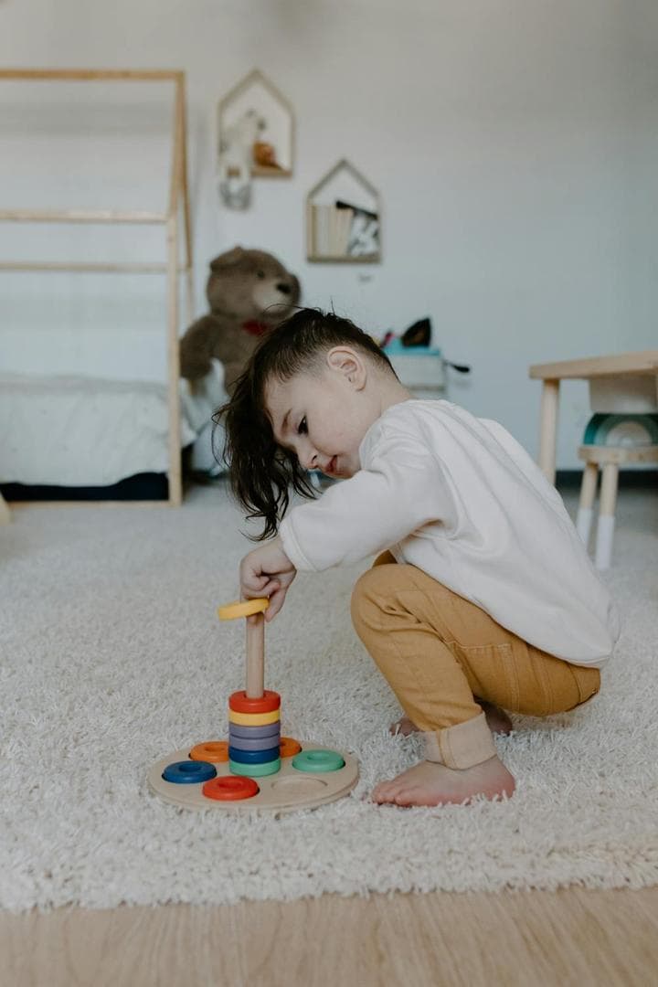 Child engaged in fun speech therapy activities