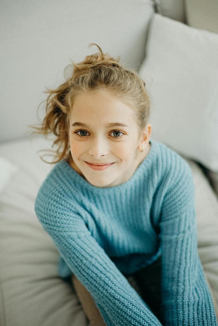 Happy child who has made great progress in speech therapy